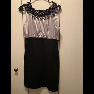 Black and silver dress